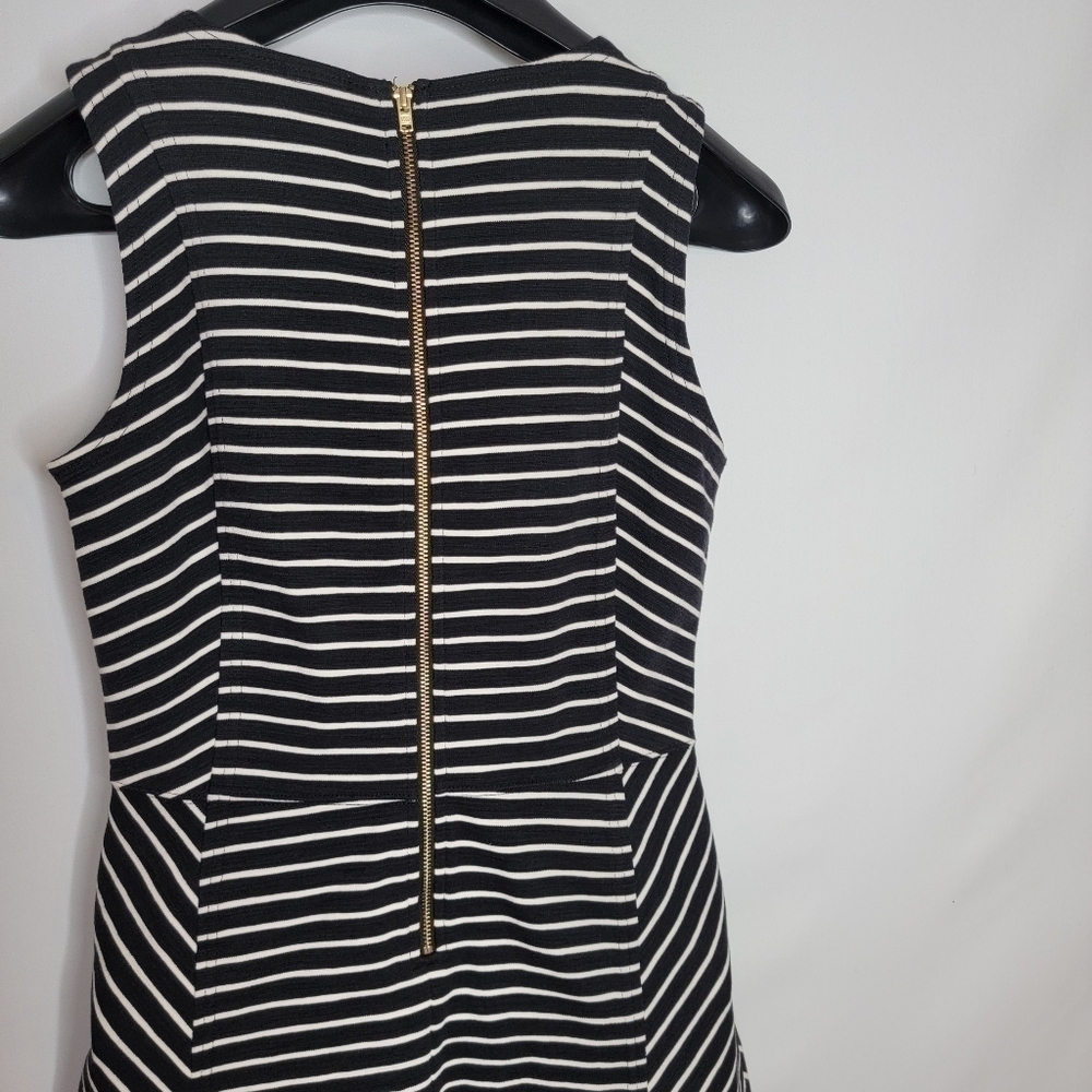 J. Crew Optical Illusion Black/White Striped Dress - Picture 13 of 15